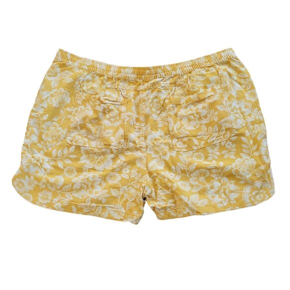 EUC Linen Terra & Sky women's floral 4 pockets oversized plus size short, 3X - Picture 2 of 7